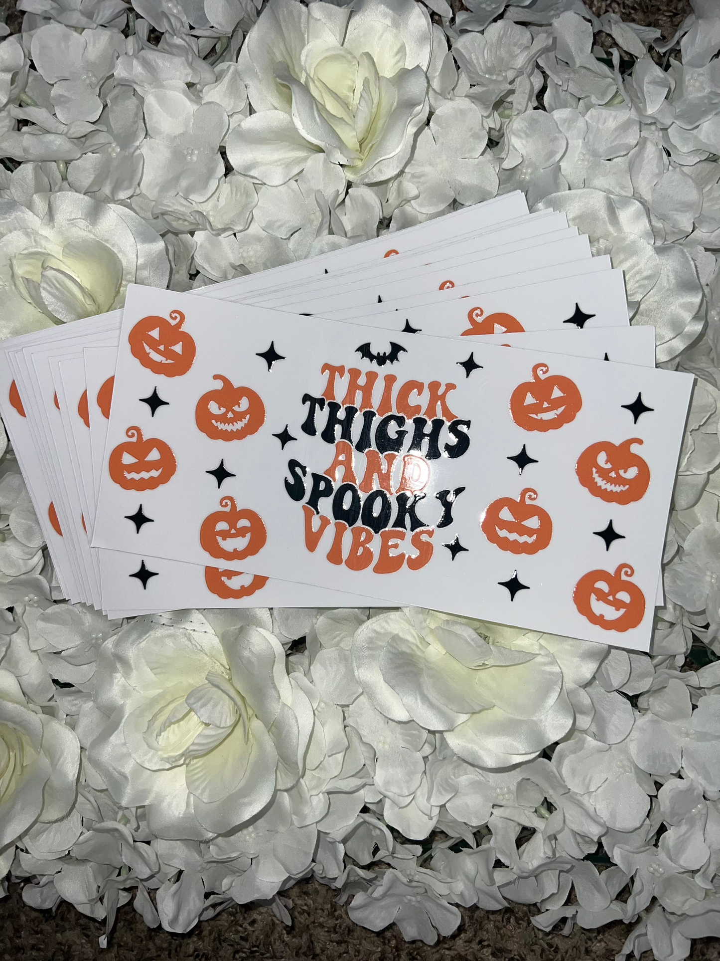 Spooky vibes UV DTF wrap