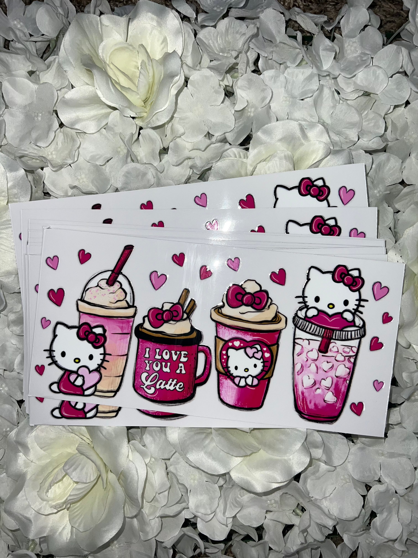 Coffee & kitty UV DTF