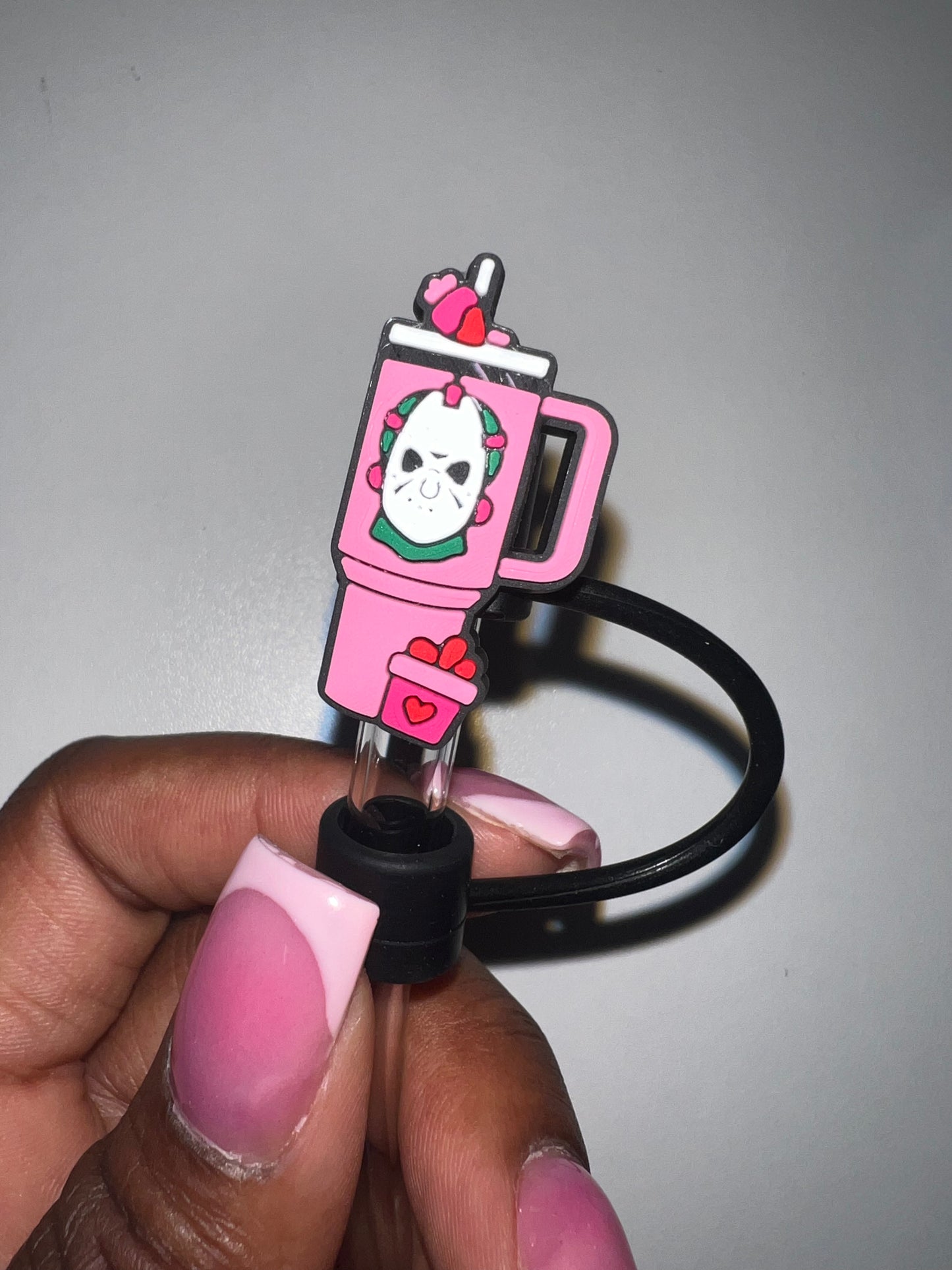 Scary creep straw topper