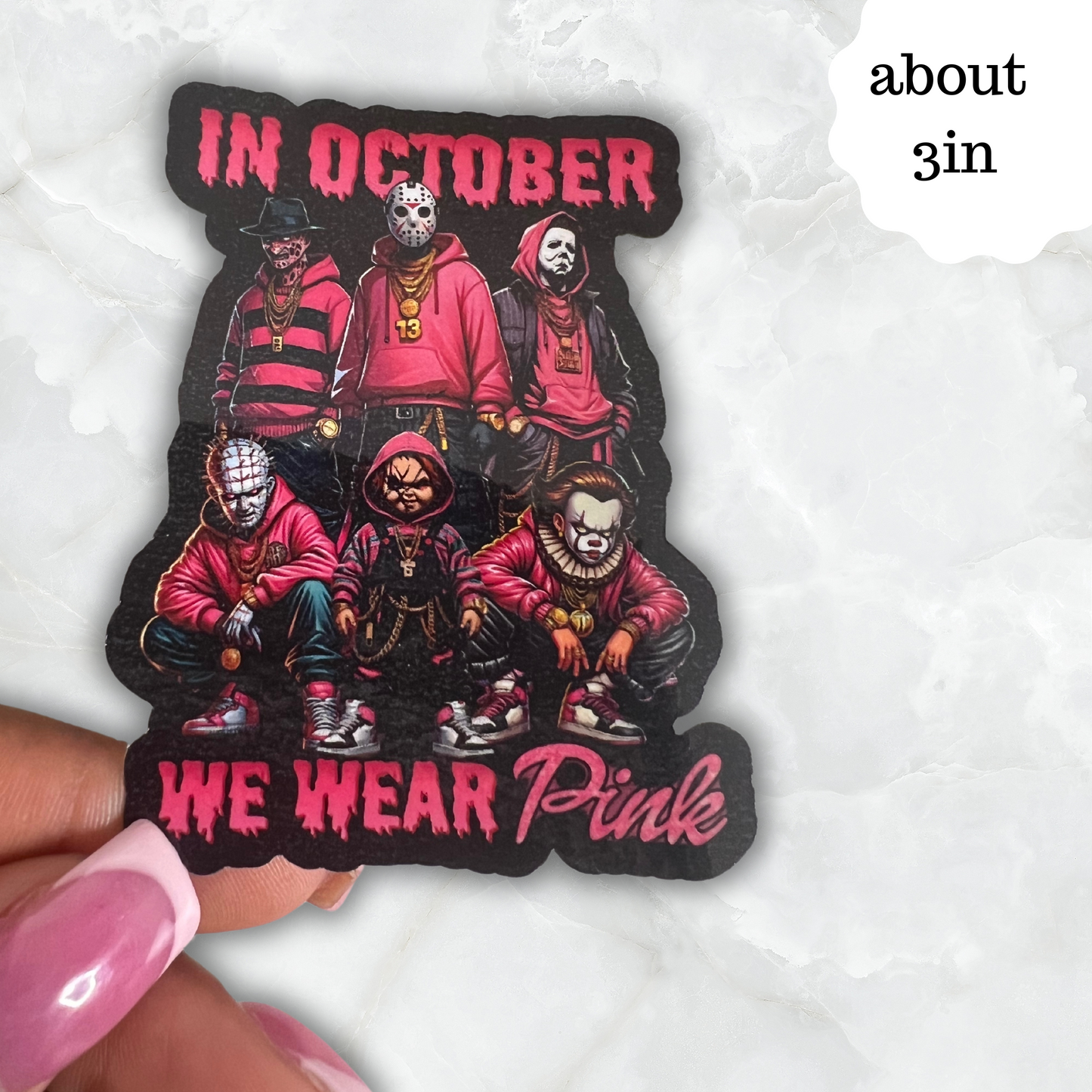 In October we wear pink sticker