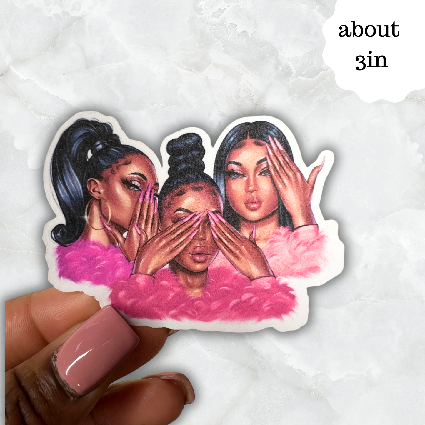 Hear No Evil, See No Evil, Speak No Evil sticker