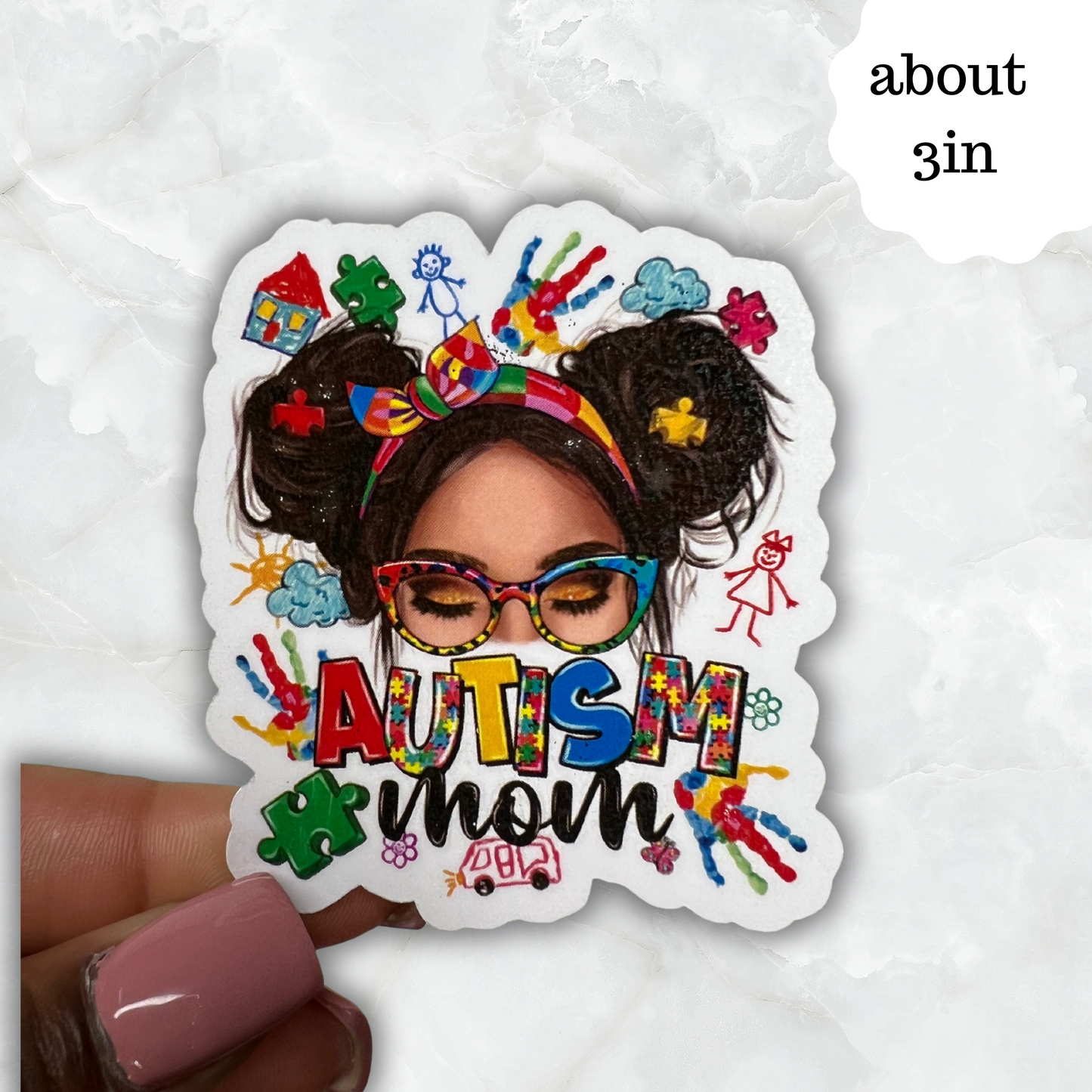 Autism mom sticker