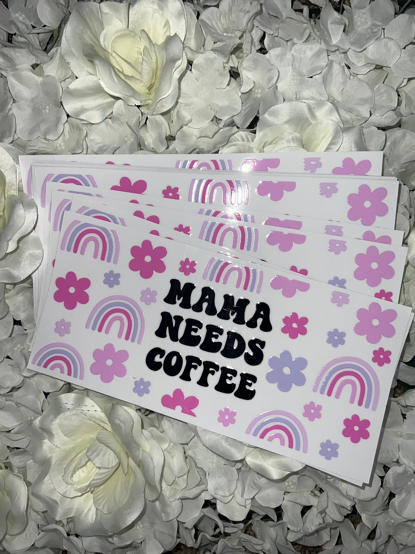 Mama & coffee UV DTF