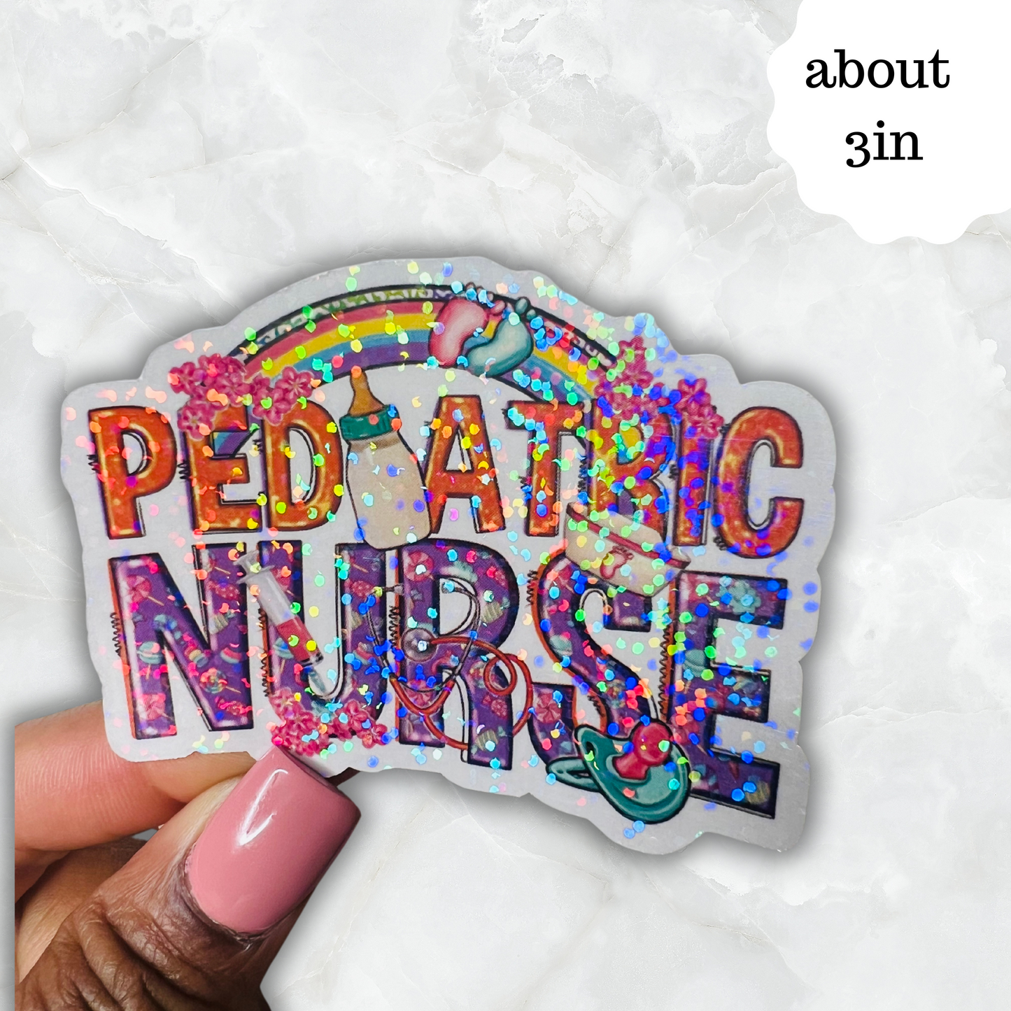 Pedi nurse sticker